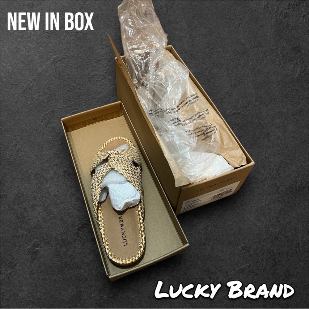 New Lucky Brand womens sandal Chevron Slides
